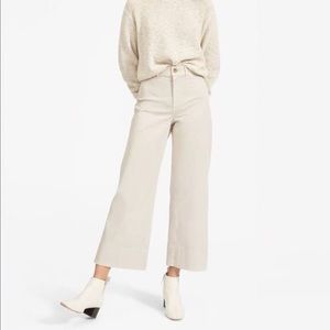 Everlane Wide Leg Chino Pant in Stone - 4